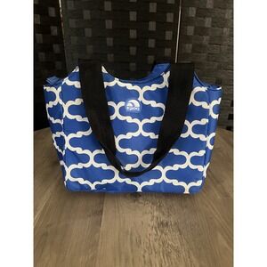 Igloo Thermal Lunch Bag Lunchbox Cooler Blue‎ & White Good Condition!
